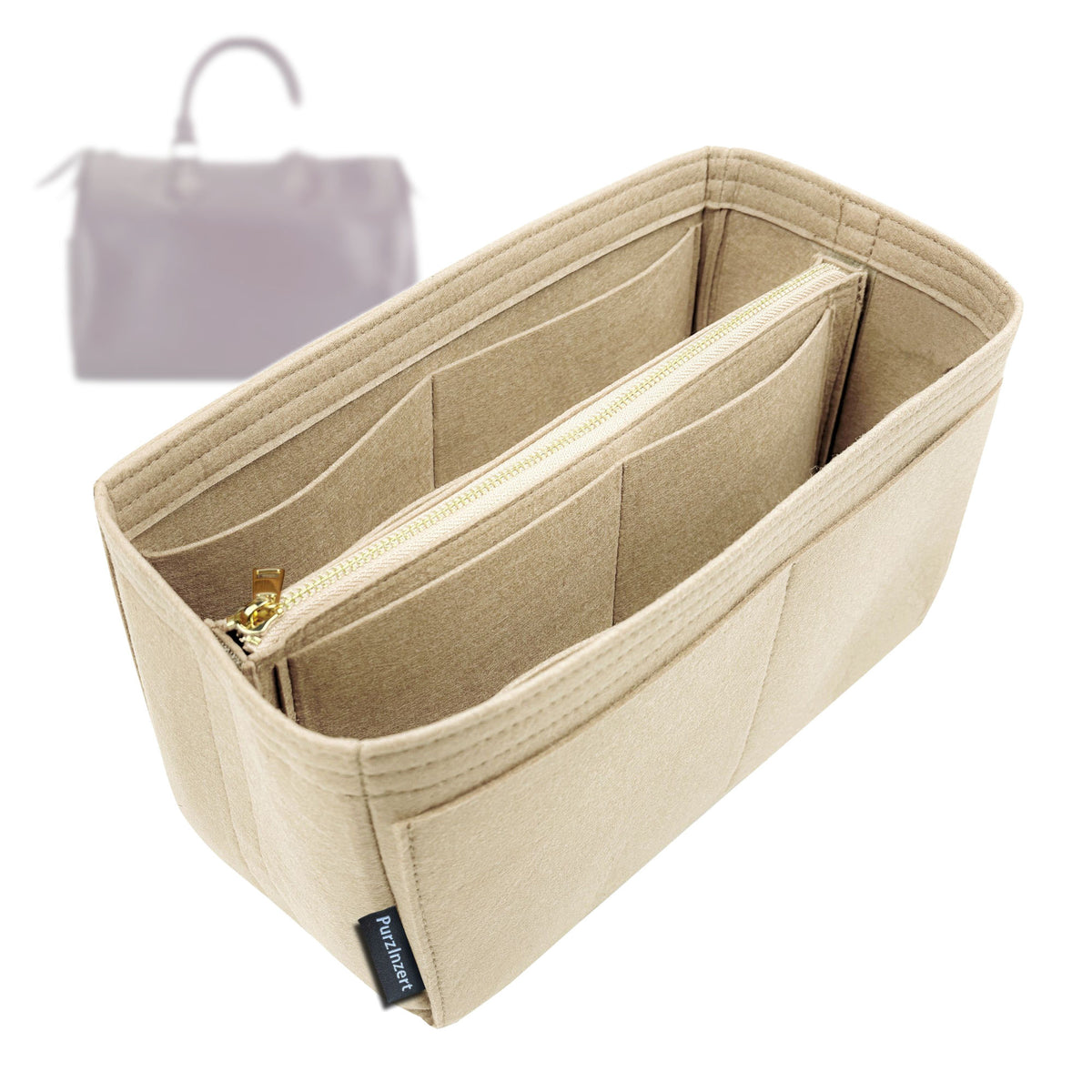 Bag Insert for (LV, Speedy 28) Organizer Tote Purse Organiser Liner Shaper [Premium Felt Material]
