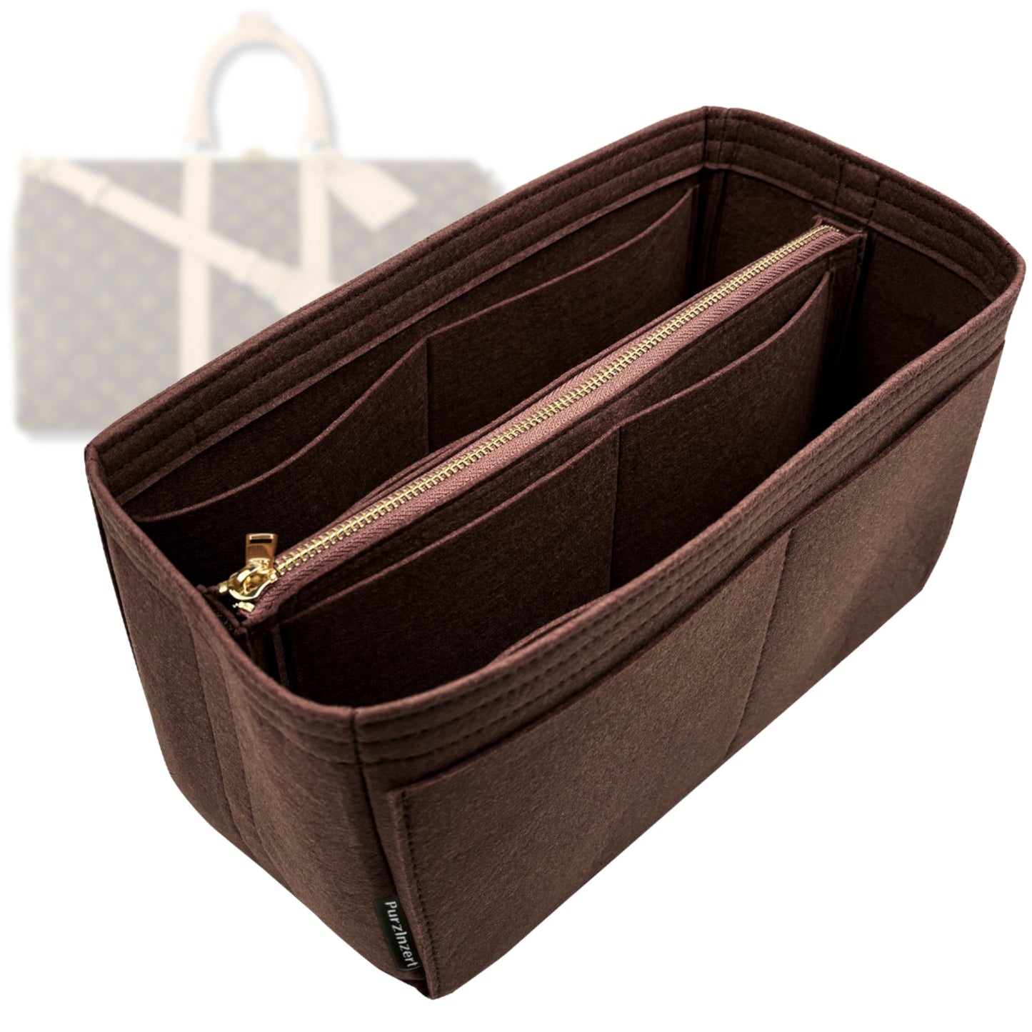 Bag Insert for (LV, Keepall 55) Organizer Tote Purse Organiser Liner Shaper [Premium Felt Material]