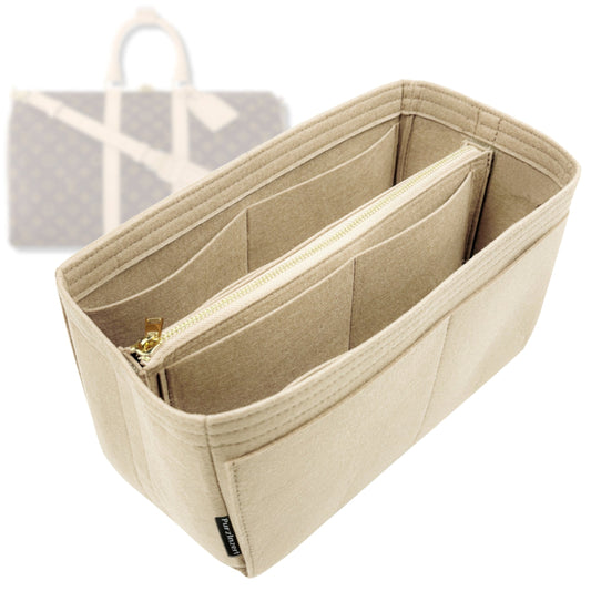 Bag Insert for (LV, Keepall 60) Organizer Tote Purse Organiser Liner Shaper [Premium Felt Material]