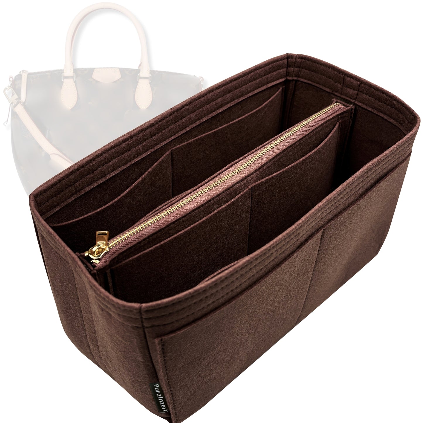 Bag Insert for (LV, Turenne GM (Large)) Organizer Tote Purse Organiser Liner Shaper [Premium Felt Material]