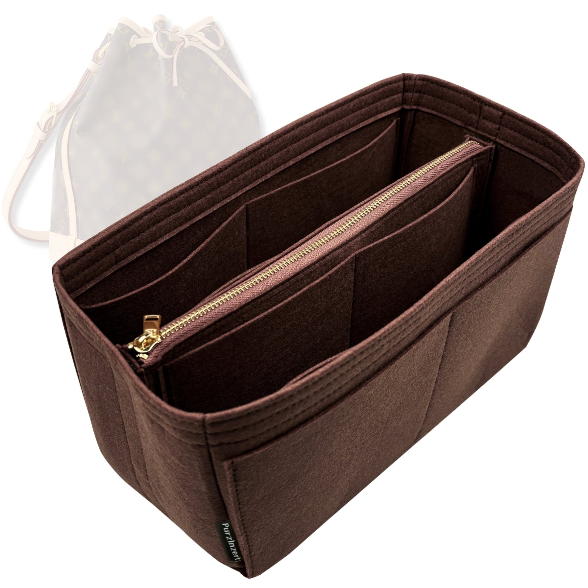 Bag Insert for (LV, Petit Noe) Organizer Tote Purse Organiser Liner Shaper [Premium Felt Material]