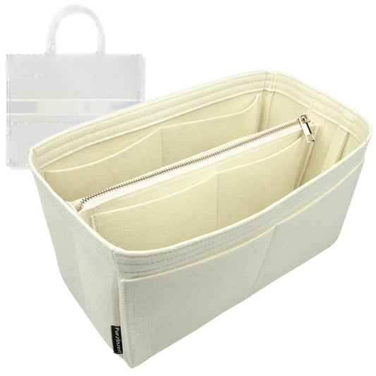 Bag Insert for (Dior, Book Tote Small) Organizer Tote Purse Organiser Liner Shaper [Premium Felt Material]