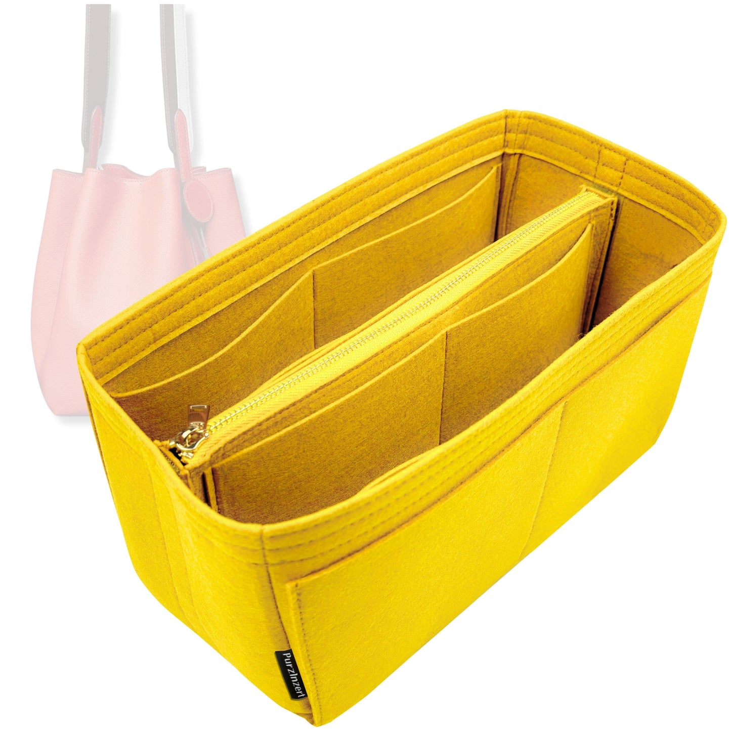 Bag Insert for (Hermes, Licol 19 bag) Organizer Tote Purse Organiser Liner Shaper [Premium Felt Material]