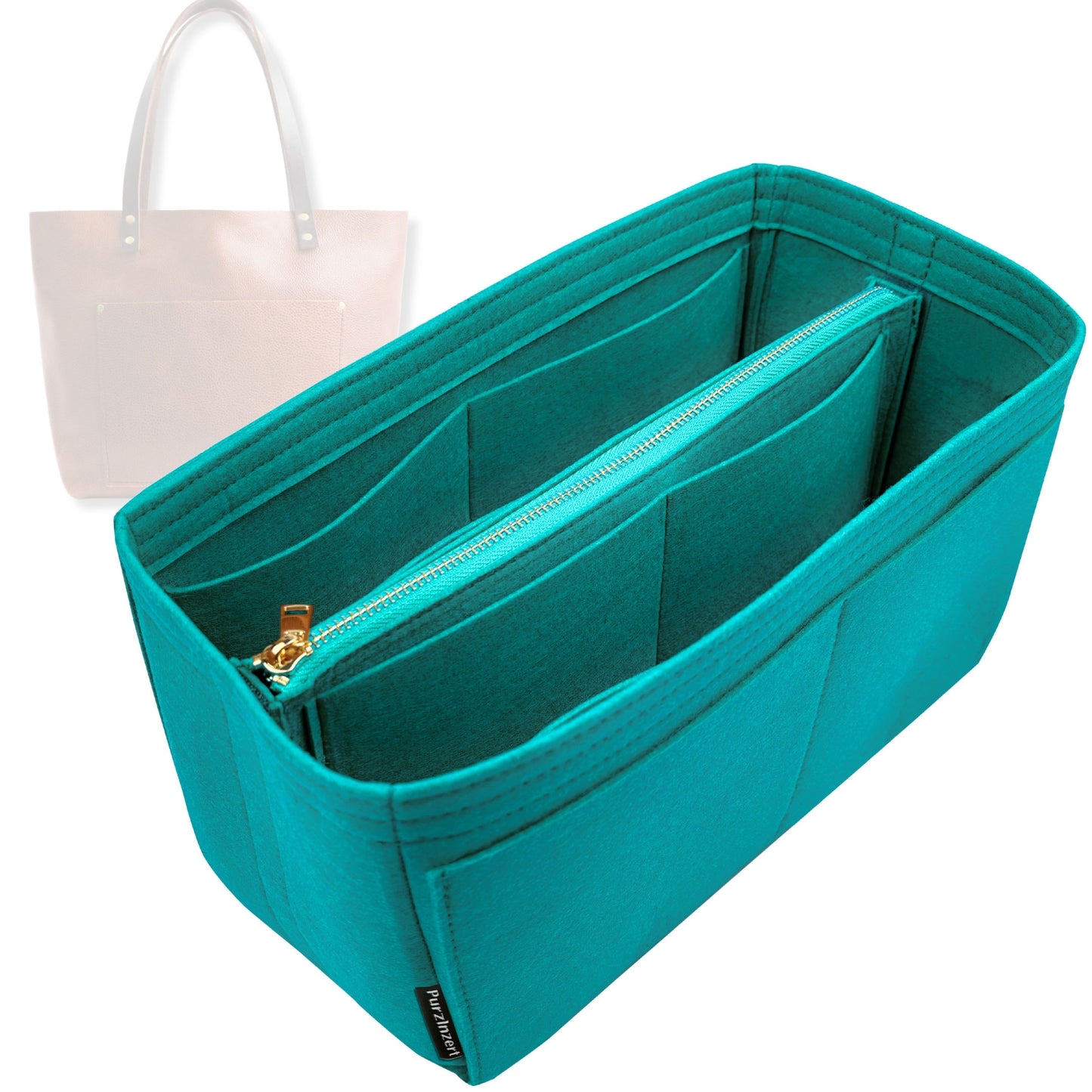 Bag Insert for (Portland Leather Goods, Classic Tote Large) Organizer Tote Purse Organiser Liner Shaper [Premium Felt Material]