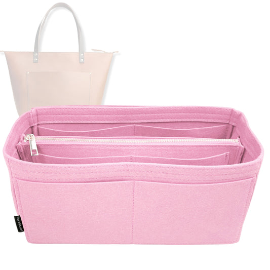 Bag Insert for (Portland Leather Goods, Zipper Tote Oversized) Organizer Tote Purse Organiser Liner Shaper [Premium Felt Material]