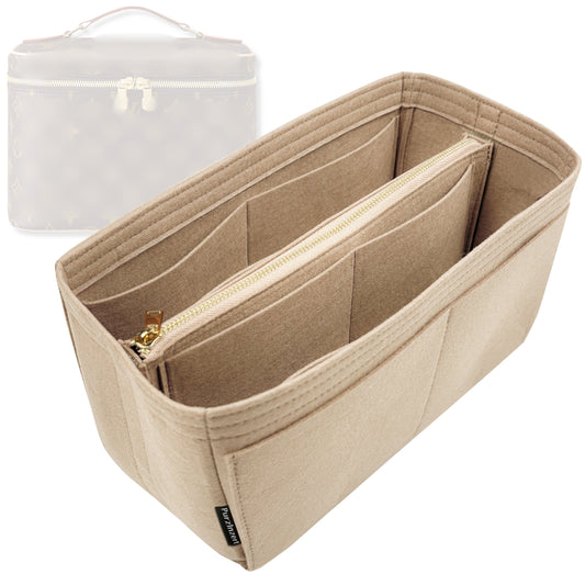 Bag Insert for (LV, Vanity PM) Organizer Tote Purse Organiser Liner Shaper [Premium Felt Material]