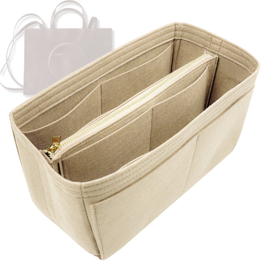 Bag Insert for (Telfar, Medium Shopping Bag) Organizer Tote Purse Organiser Liner Shaper [Premium Felt Material]