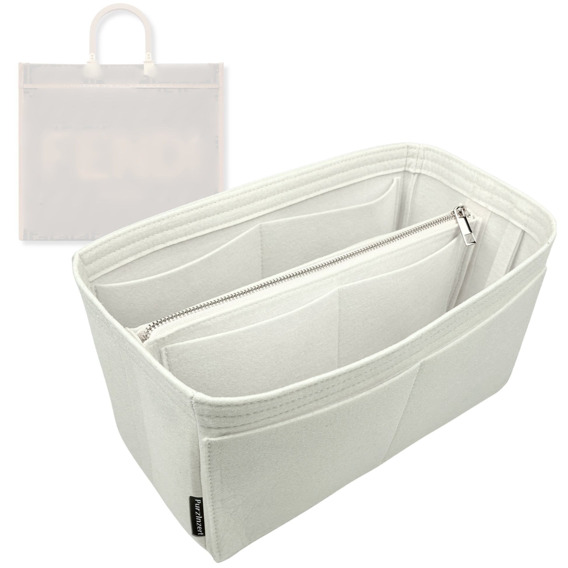 Bag Insert for (Fendi, Sunshine Medium) Organizer Tote Purse Organiser Liner Shaper [Premium Felt Material]