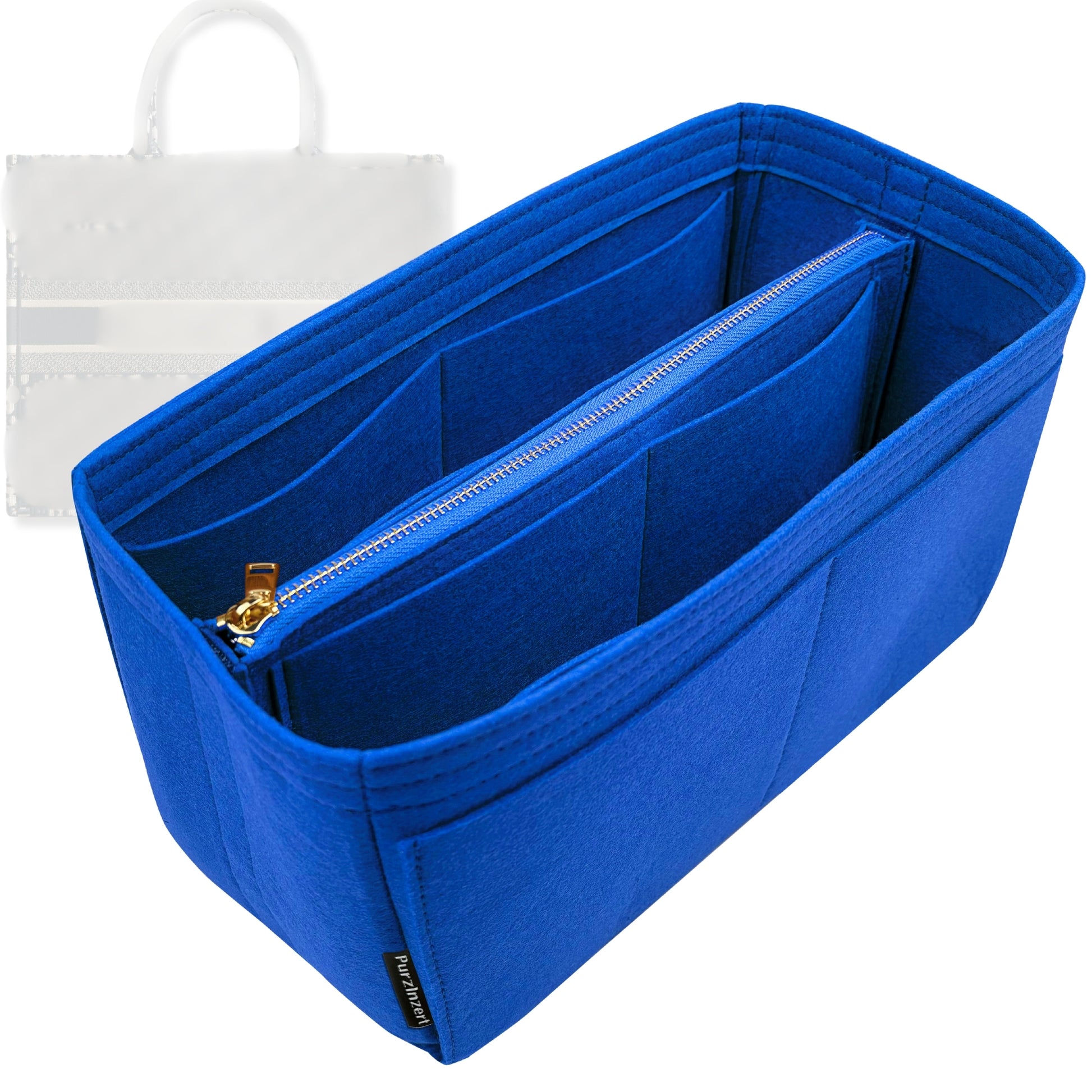 Bag Insert for (Dior, Book Tote Medium) Organizer Tote Purse Organiser Liner Shaper [Premium Felt Material]