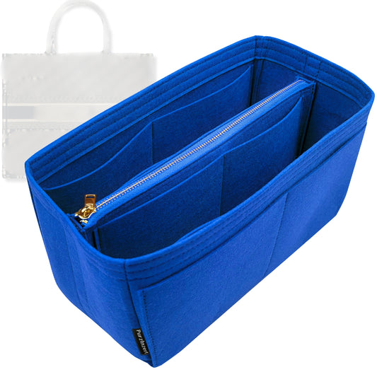 Bag Insert for (Dior, Book Tote Medium) Organizer Tote Purse Organiser Liner Shaper [Premium Felt Material]