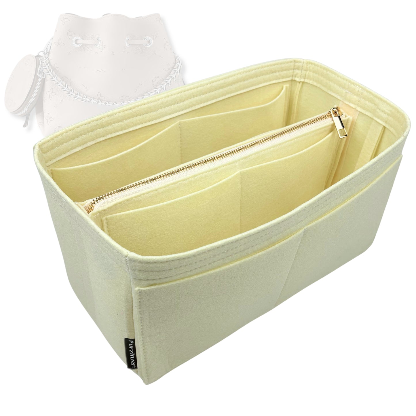 Bag Insert for (LV, Bella) Organizer Tote Purse Organiser Liner Shaper [Premium Felt Material]