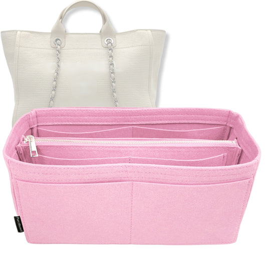 Bag Insert for (Chanel, Deauville Canvas XL) Organizer Tote Purse Organiser Liner Shaper [Premium Felt Material]