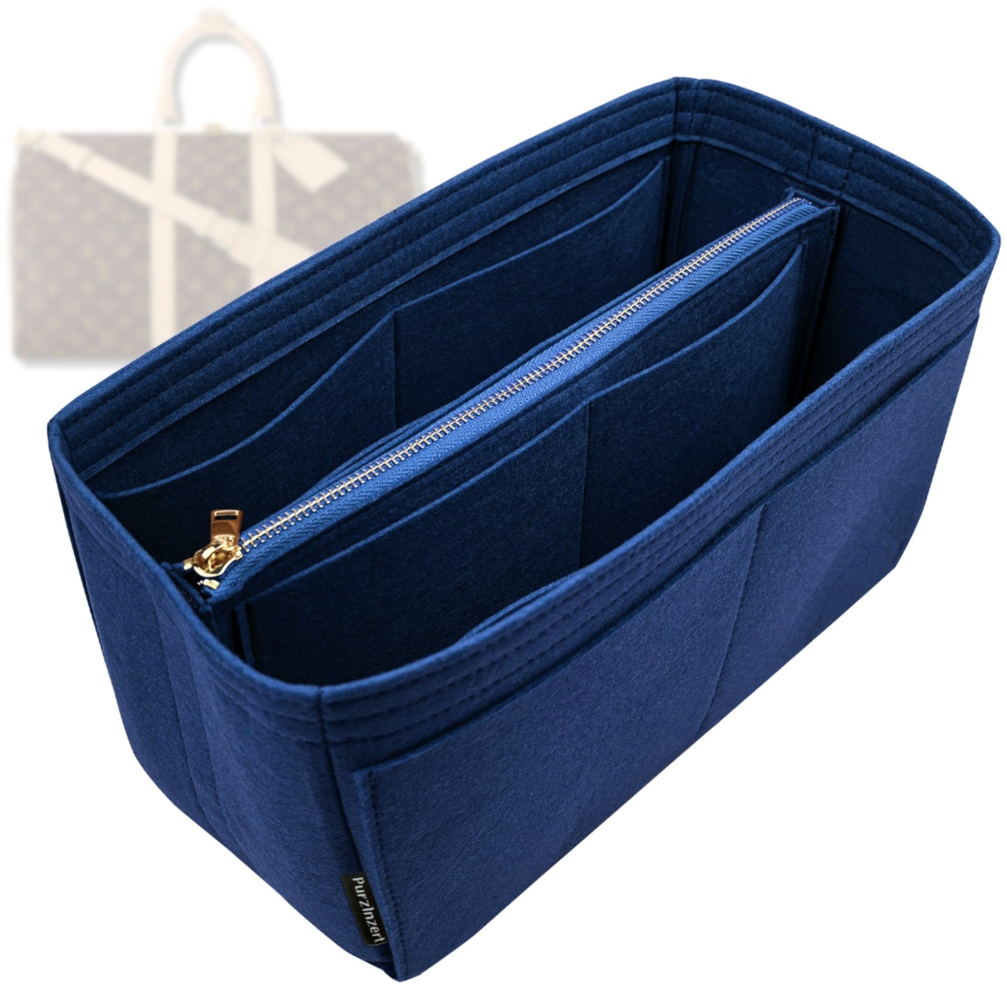 Bag Insert for (LV, Keepall 35) Organizer Tote Purse Organiser Liner Shaper [Premium Felt Material]