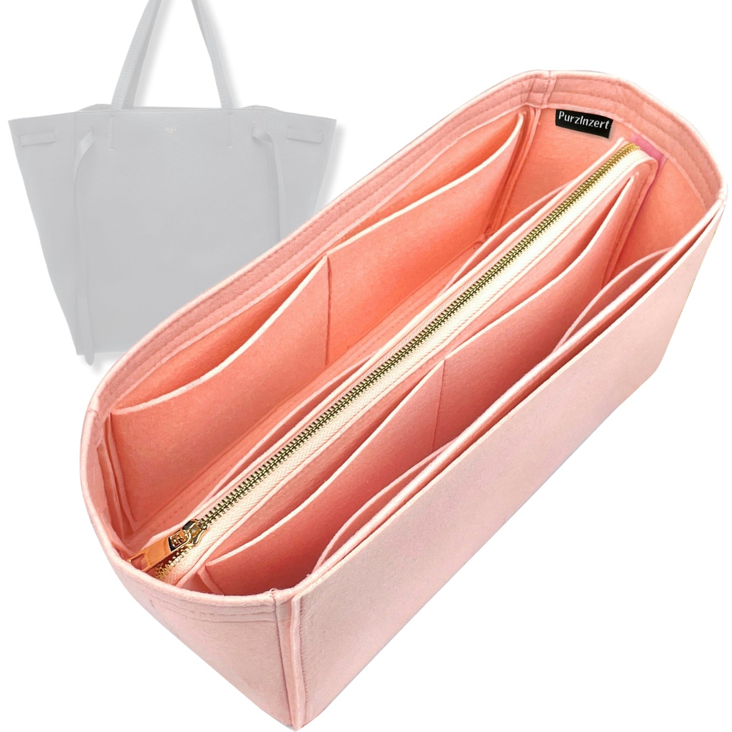 Bag Insert for (Celine, Large Phantom) Organizer Tote Purse Organiser Liner Shaper [Premium Felt Material]