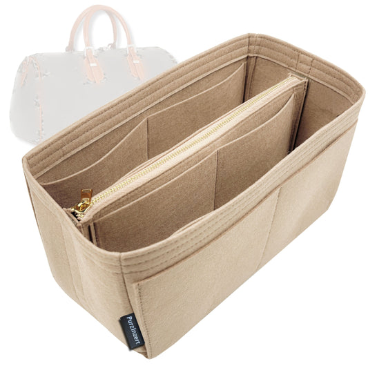 Bag Insert for (Goyard, Boston 50 bag) Organizer Tote Purse Organiser Liner Shaper [Premium Felt Material]