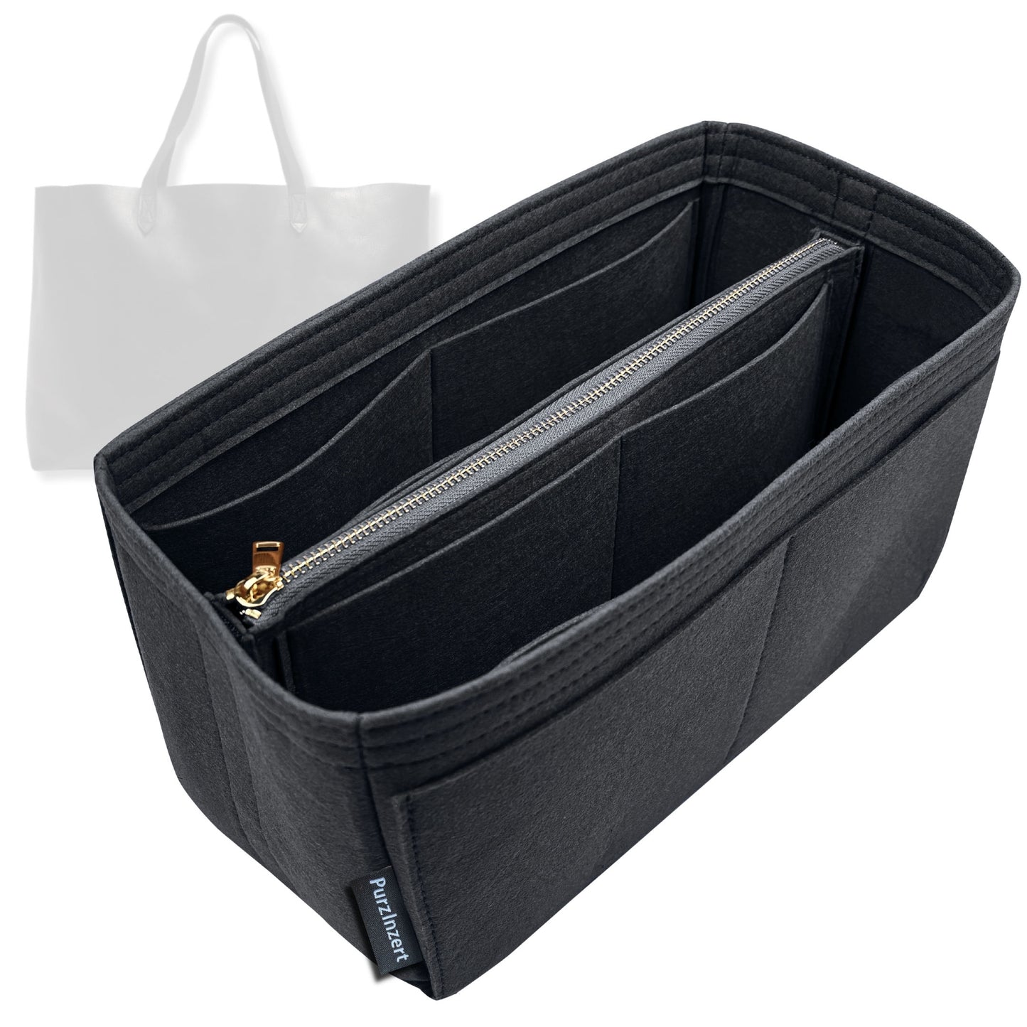 Bag Insert for (Madewell, East-West Transport Tote) Organizer Tote Purse Organiser Liner Shaper [Premium Felt Material]