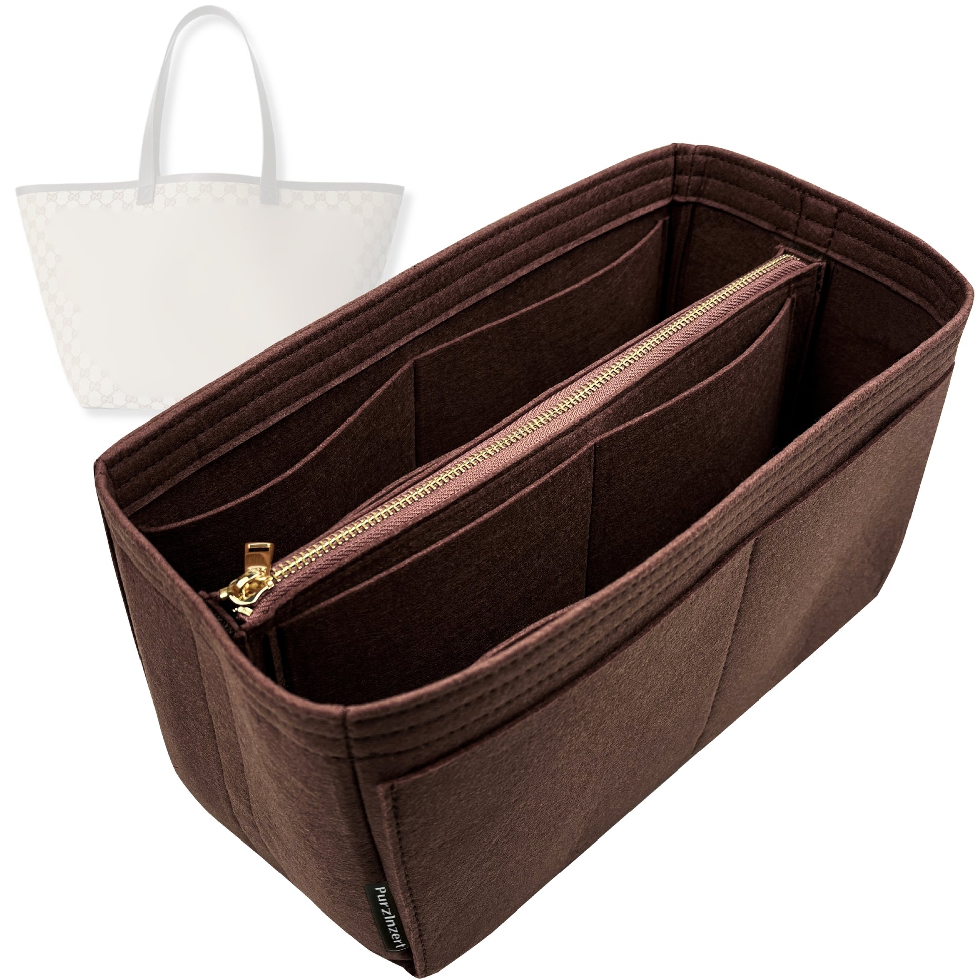 Bag Insert for (Gucci, Totissima small tote) Organizer Tote Purse Organiser Liner Shaper [Premium Felt Material]