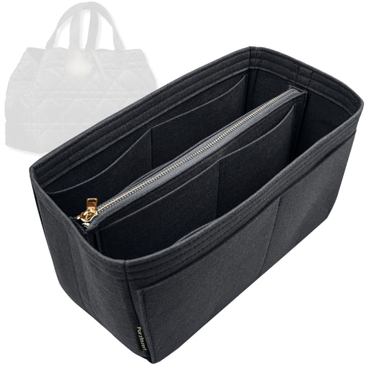 Bag Insert for (Dior, Large Toujours Bag) Organizer Tote Purse Organiser Liner Shaper [Premium Felt Material]