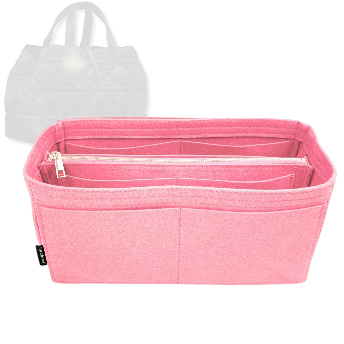 Bag Insert for (Dior, Medium Toujours Bag) Organizer Tote Purse Organiser Liner Shaper [Premium Felt Material]