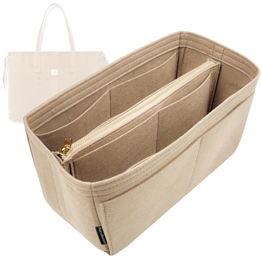 Bag Insert for (MCM, Reversible Liz Medium) Organizer Tote Purse Organiser Liner Shaper [Premium Felt Material]