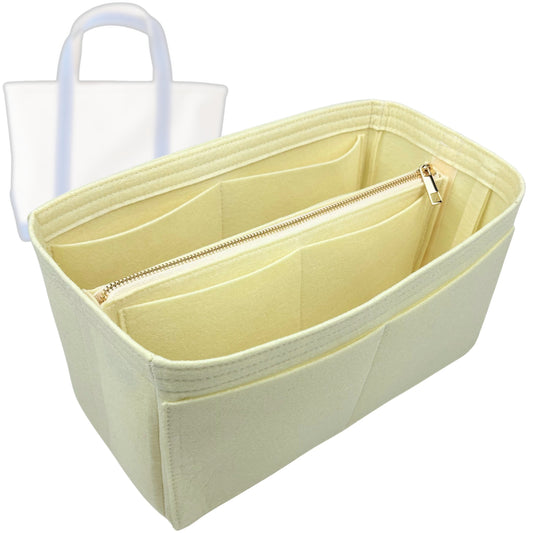 Bag Insert for (L.L.Bean, Boat and Tote - Large) Organizer Tote Purse Organiser Liner Shaper [Premium Felt Material]