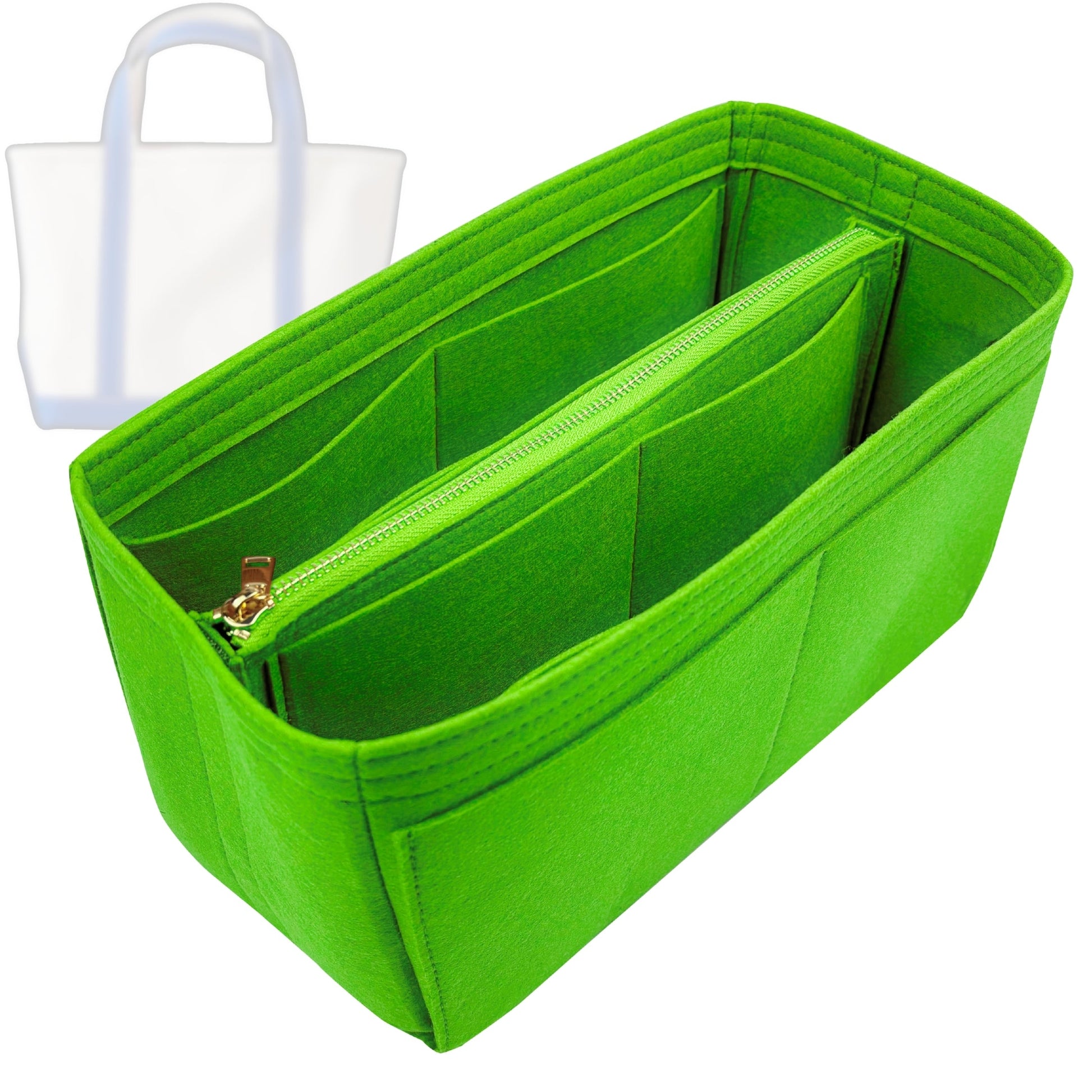 Bag Insert for (L.L.Bean, Boat and Tote - Medium) Organizer Tote Purse Organiser Liner Shaper [Premium Felt Material]
