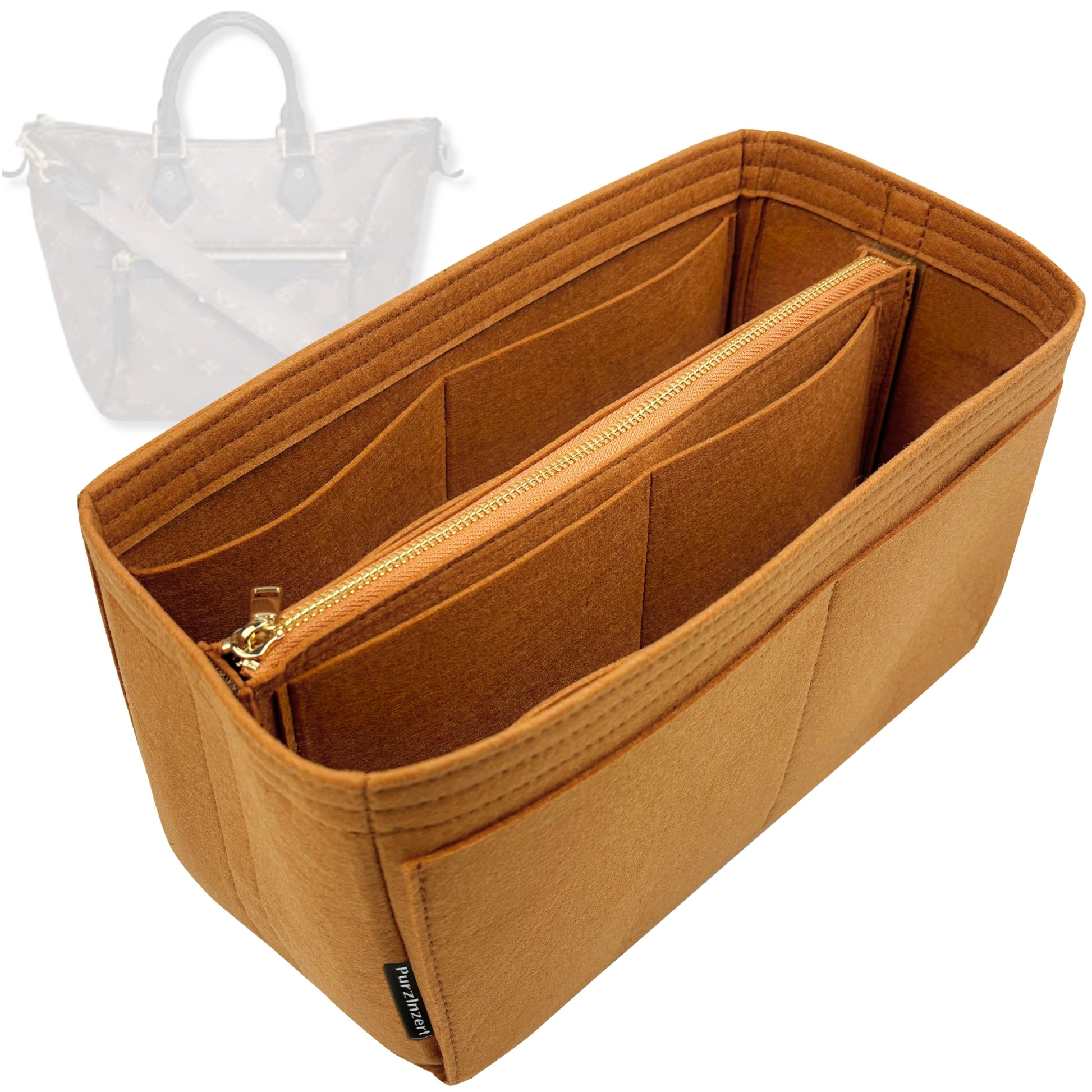 Bag Insert for (LV, Tournella PM (Small)) Organizer Tote Purse Organiser Liner Shaper [Premium Felt Material]