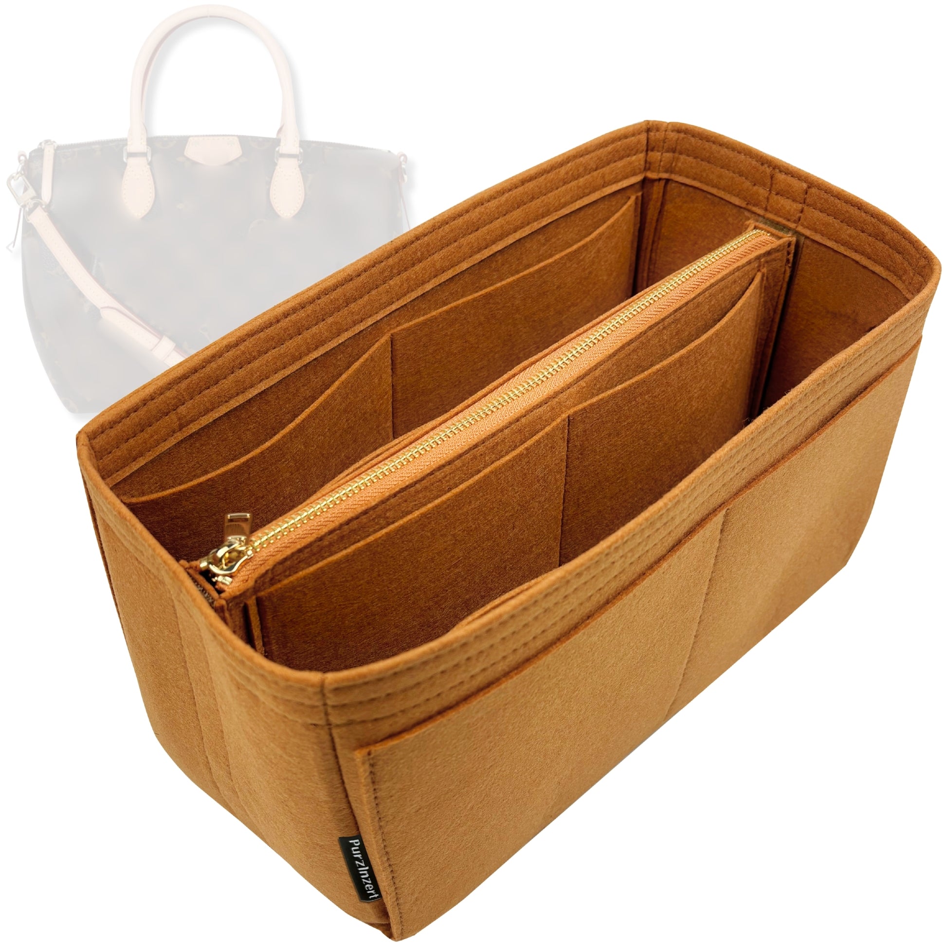 Bag Insert for (LV, Turenne MM (Medium)) Organizer Tote Purse Organiser Liner Shaper [Premium Felt Material]