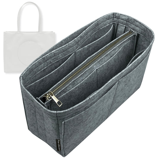 Bag Insert for (Tory Burch, Ella Small Tote) Organizer Tote Purse Organiser Liner Shaper [Premium Felt Material]