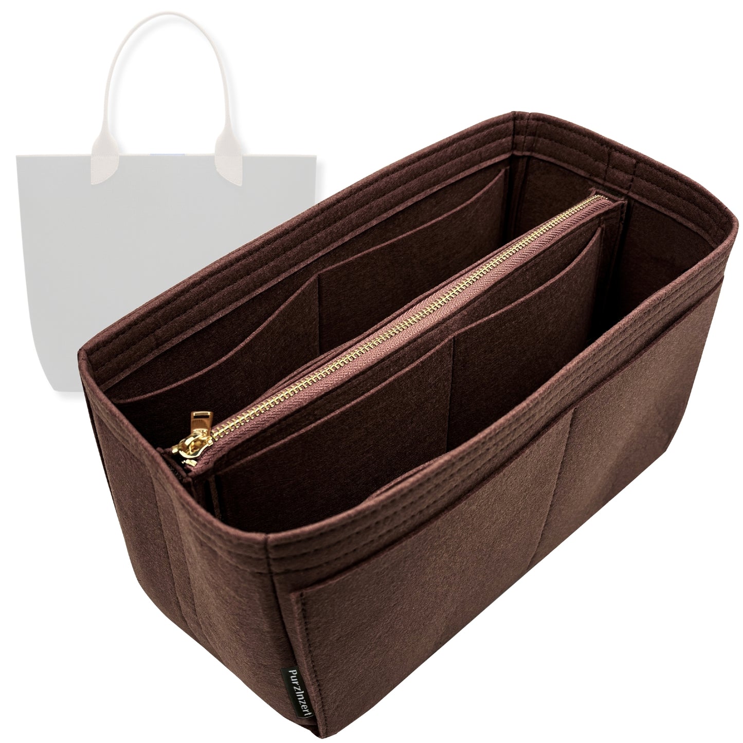 Bag Insert for (Rothys, The Lightweight Tote) Organizer Tote Purse Organiser Liner Shaper [Premium Felt Material]