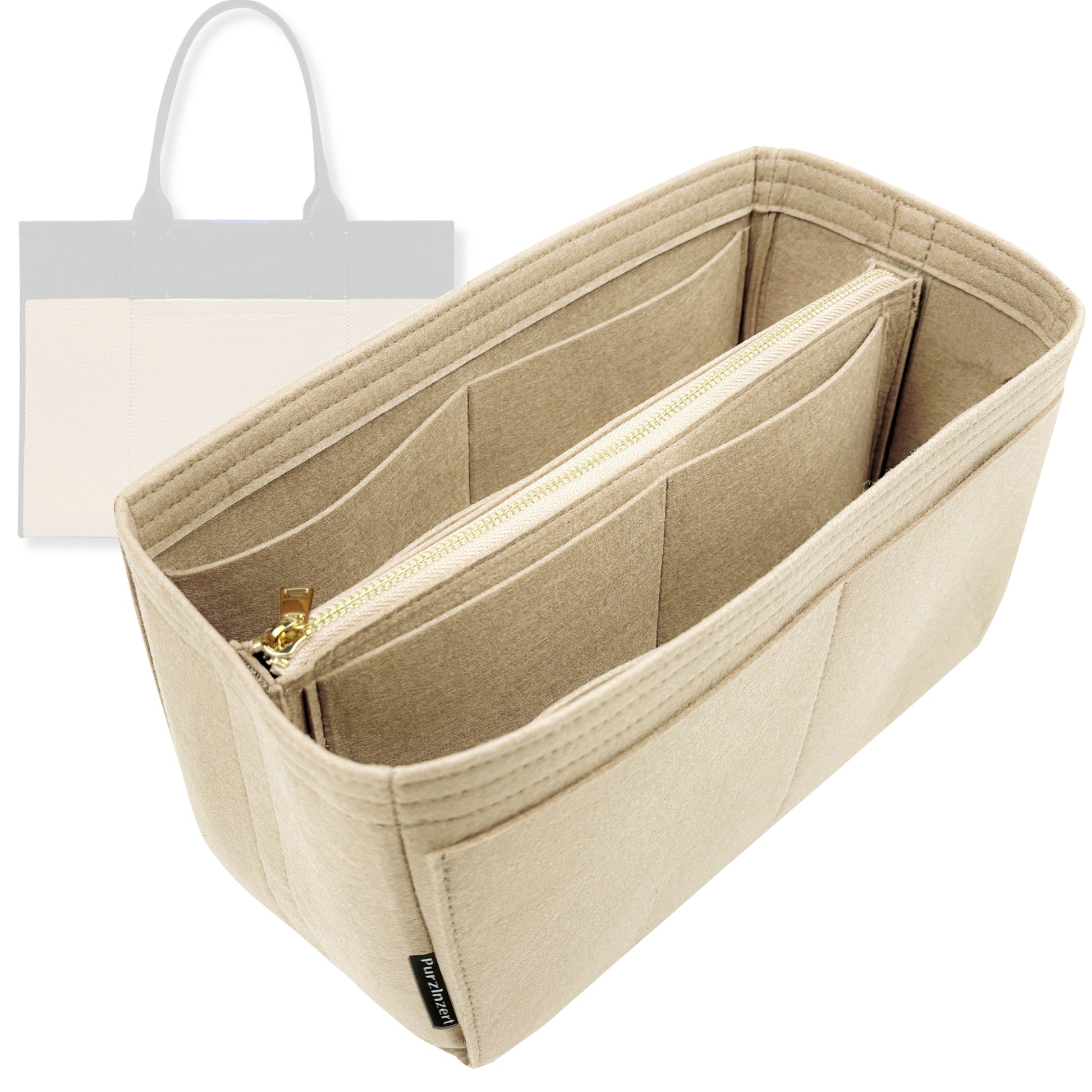 Bag Insert for (Rothys, The Classic Tote) Organizer Tote Purse Organiser Liner Shaper [Premium Felt Material]
