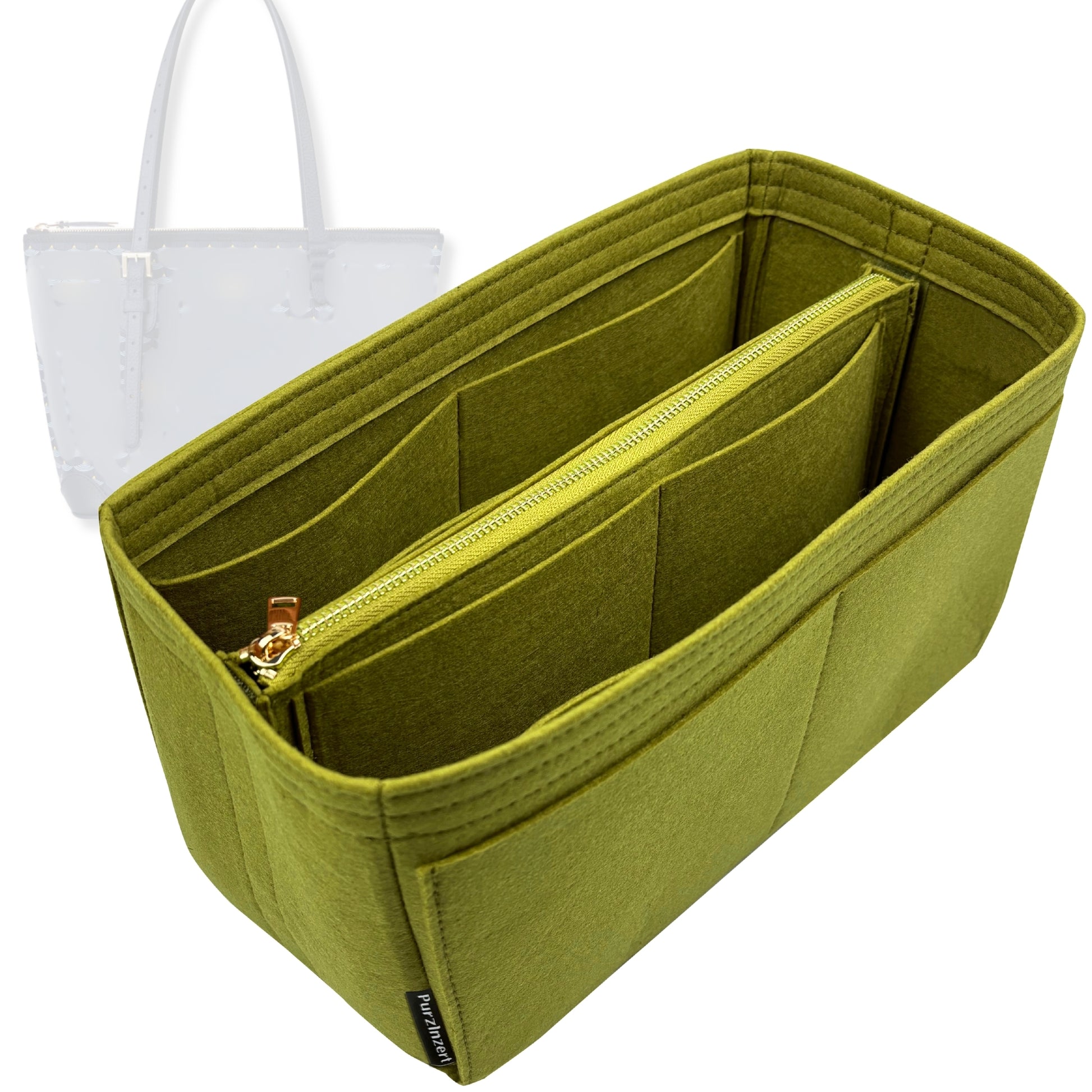 Bag Insert for (, Daily Battle 27 Zip) Organizer Tote Purse Organiser Liner Shaper [Premium Felt Material]