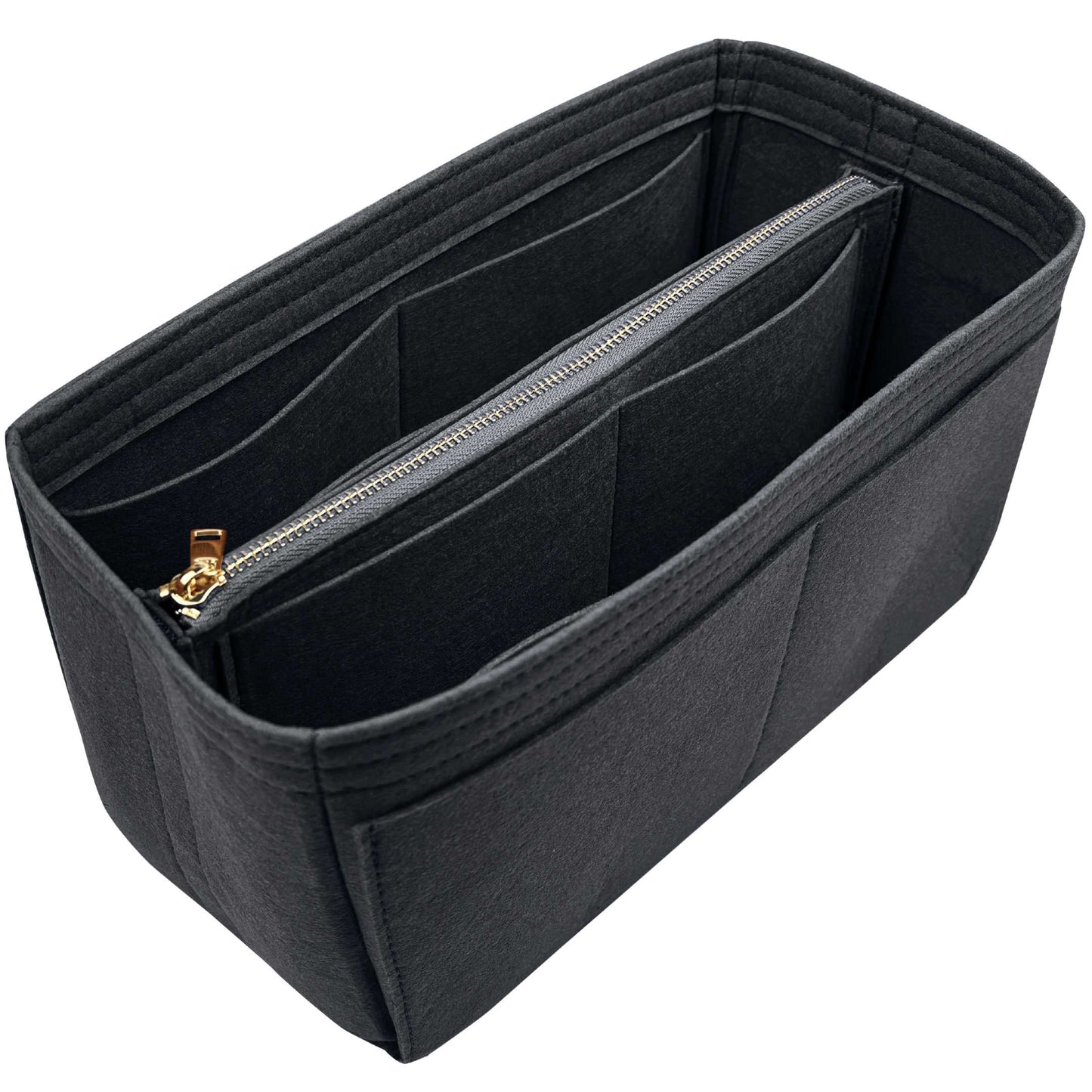 Bag Insert for (L.L.Bean, Tote Boat - Small) Organizer of Felt Fabric