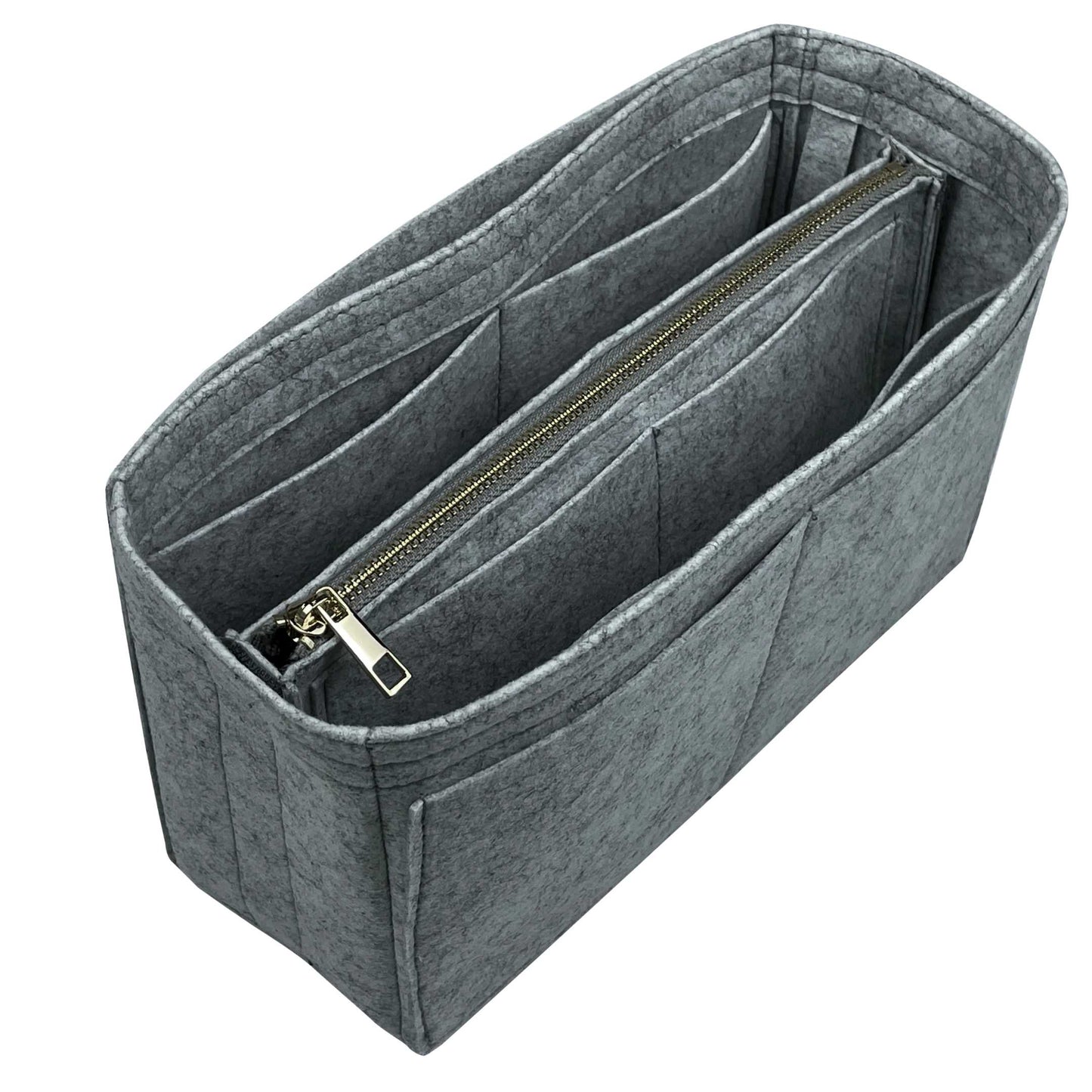 Bag Insert for (Mulberry, Perforated Tote) Organizer of Felt Fabric
