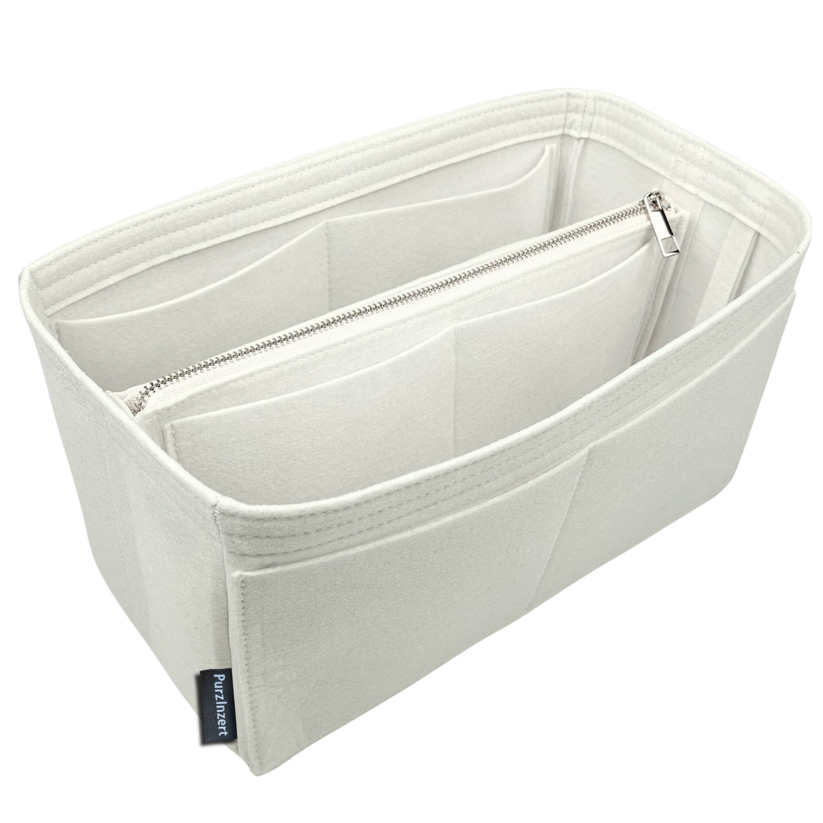 Bag Insert for (Celine, Large FLAT SHOPPER IN Triomphe Canvas) Organizer of Felt Fabric