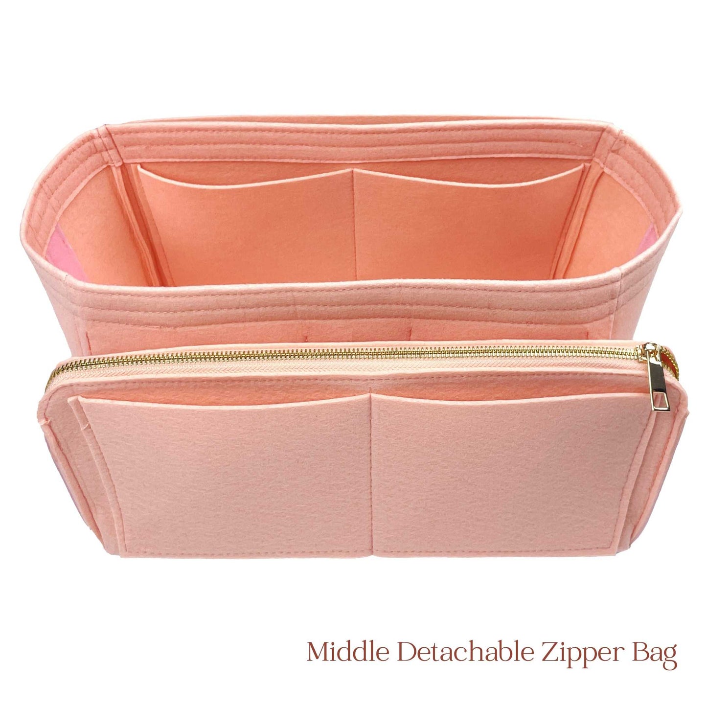 Bag Insert for (Celine, SMALL CABAS ANAIS CUIR TRIOMPHE in Grained calfskin) Organizer of Felt Fabric