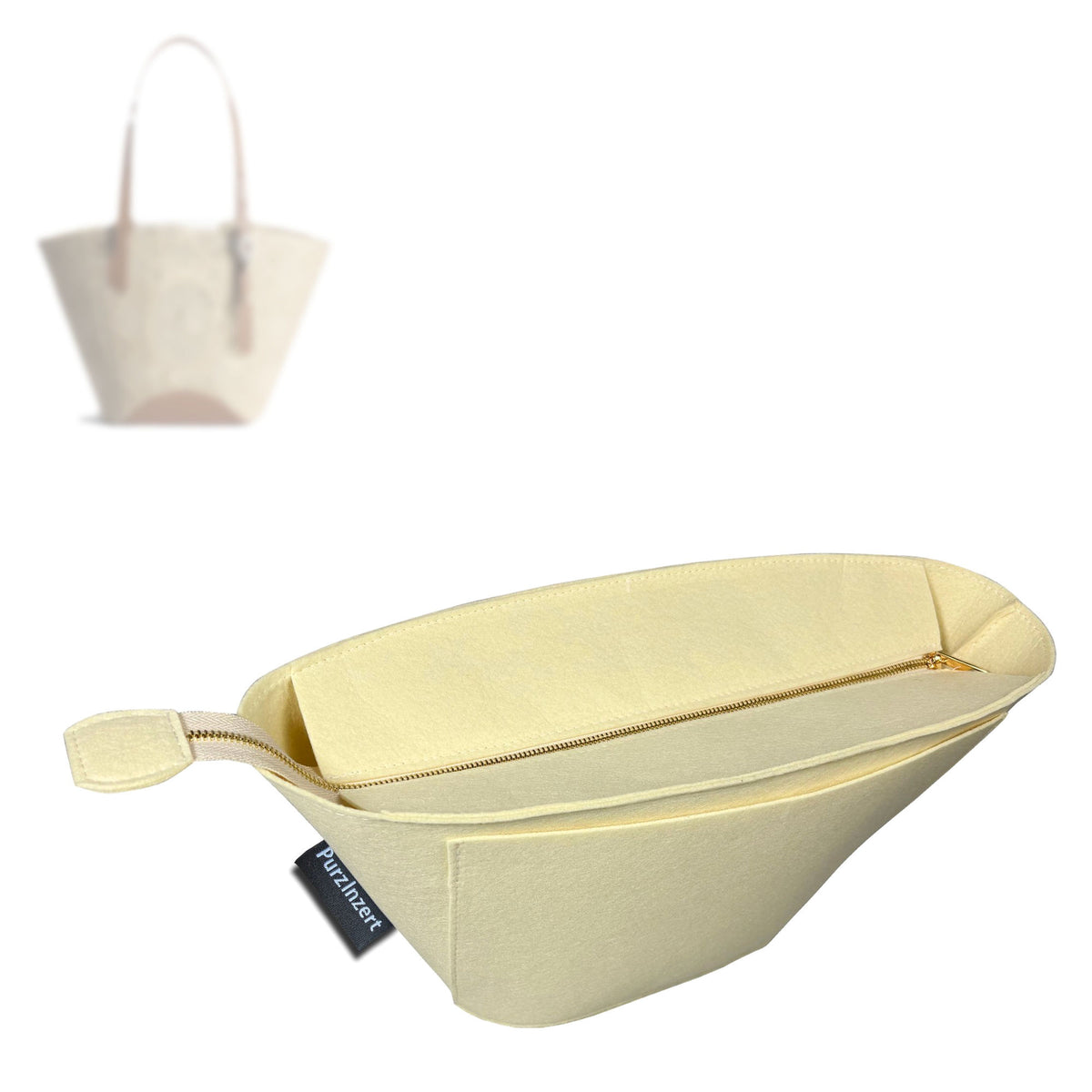 Bag Insert for (Dior, Small Blooming Bag) Organizer Tote Purse Organiser Liner Shaper [Premium Felt Material]