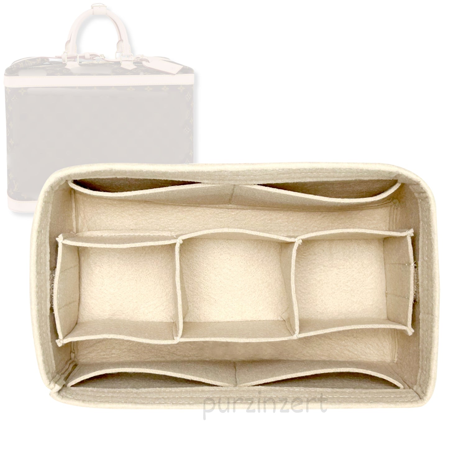 Bag Insert for (LV, Cruiser 45) Organizer Tote Purse Organiser Liner Shaper [Premium Felt Material]