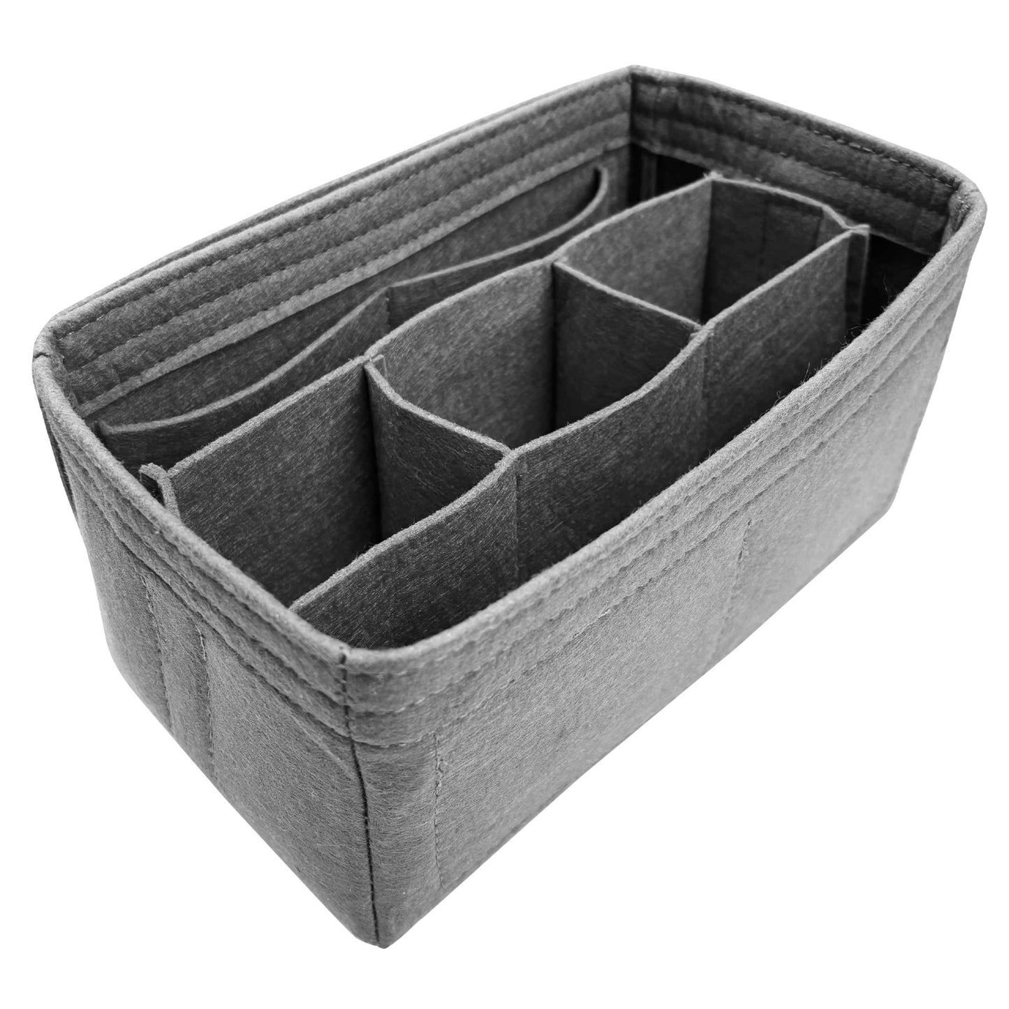 Bag Insert for (Goyard, Bowling 25 Toiletry Bag) Organizer of Felt Fabric