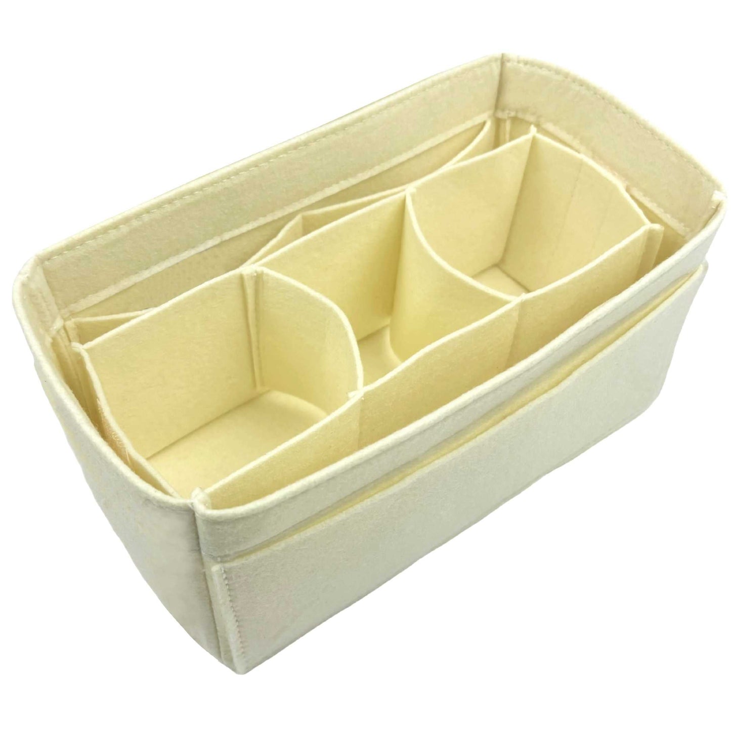 Bag Insert for (Goyard, Bowling 25 Toiletry Bag) Organizer of Felt Fabric