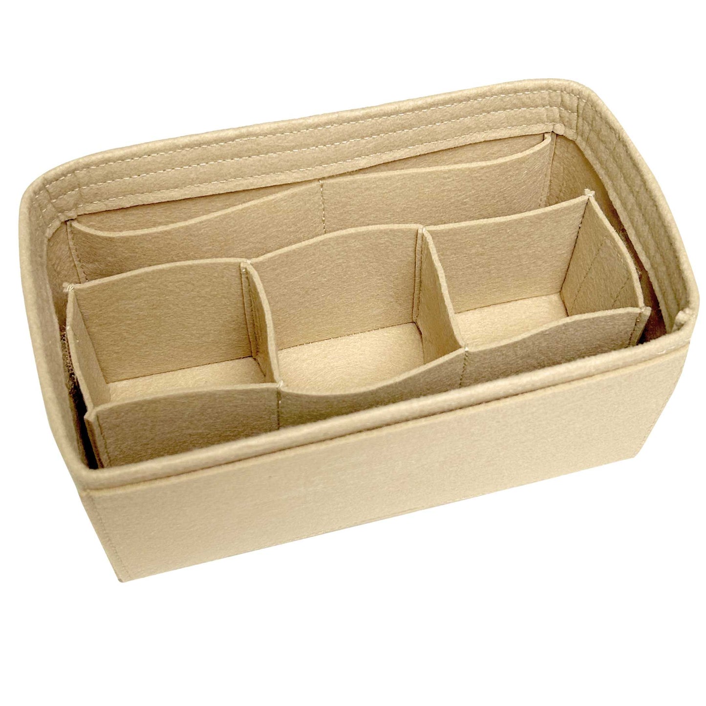 Bag Insert for (Goyard, Bowling 25 Toiletry Bag) Organizer of Felt Fabric