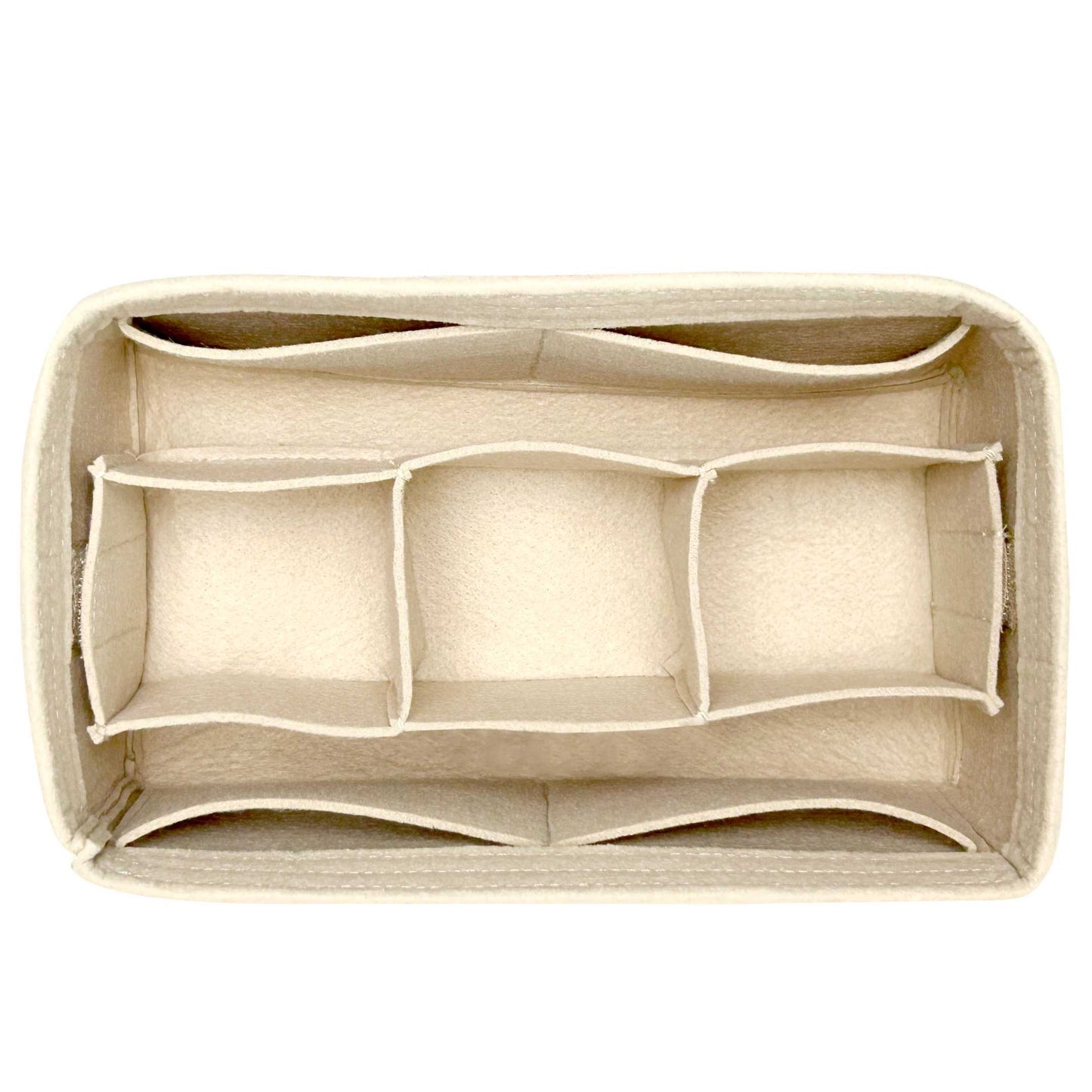 Bag Insert for (Goyard, Bowling 25 Toiletry Bag) Organizer of Felt Fabric