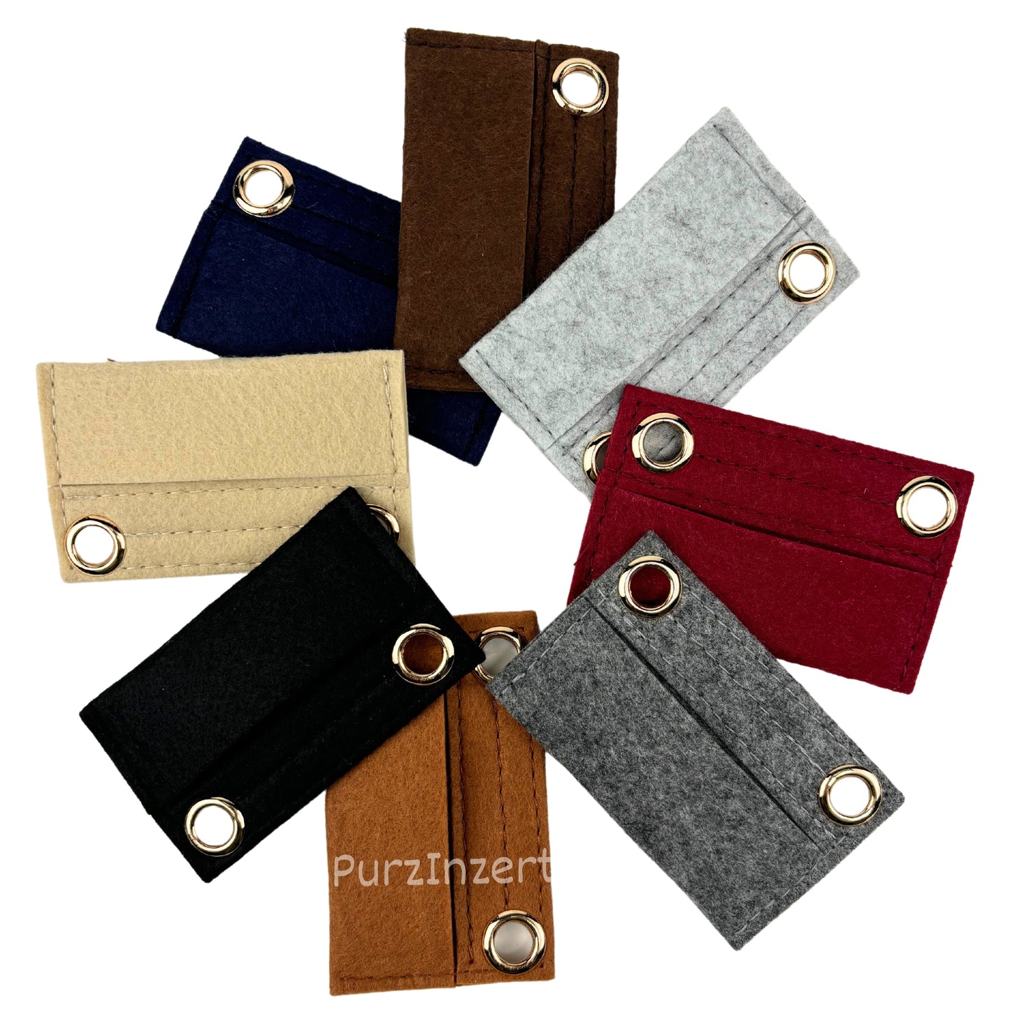 【Hook A-Silver】Conversion Kit for (Chanel Classic Flap Card Holder) to Crossbody Bag, DIY Wallet Handbag, Felt Insert with 120cm Leather Chain