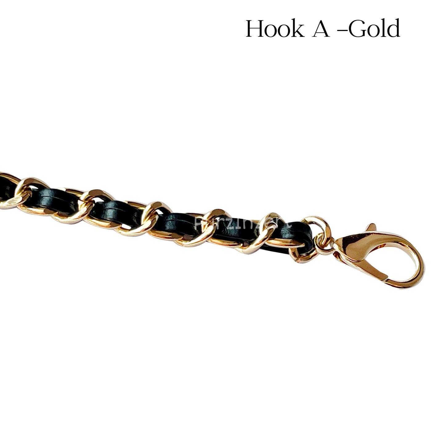 【Hook A-Gold】Conversion Kit for (Chanel Classic Flap Card Holder) to Crossbody Bag, DIY Wallet Handbag, Felt Insert with 120cm Leather Chain