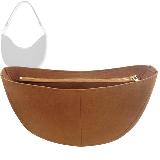 Bag Insert for (Rothys, The Crescent Bag) Organizer Tote Purse Organiser Liner Shaper [Premium Felt Material]