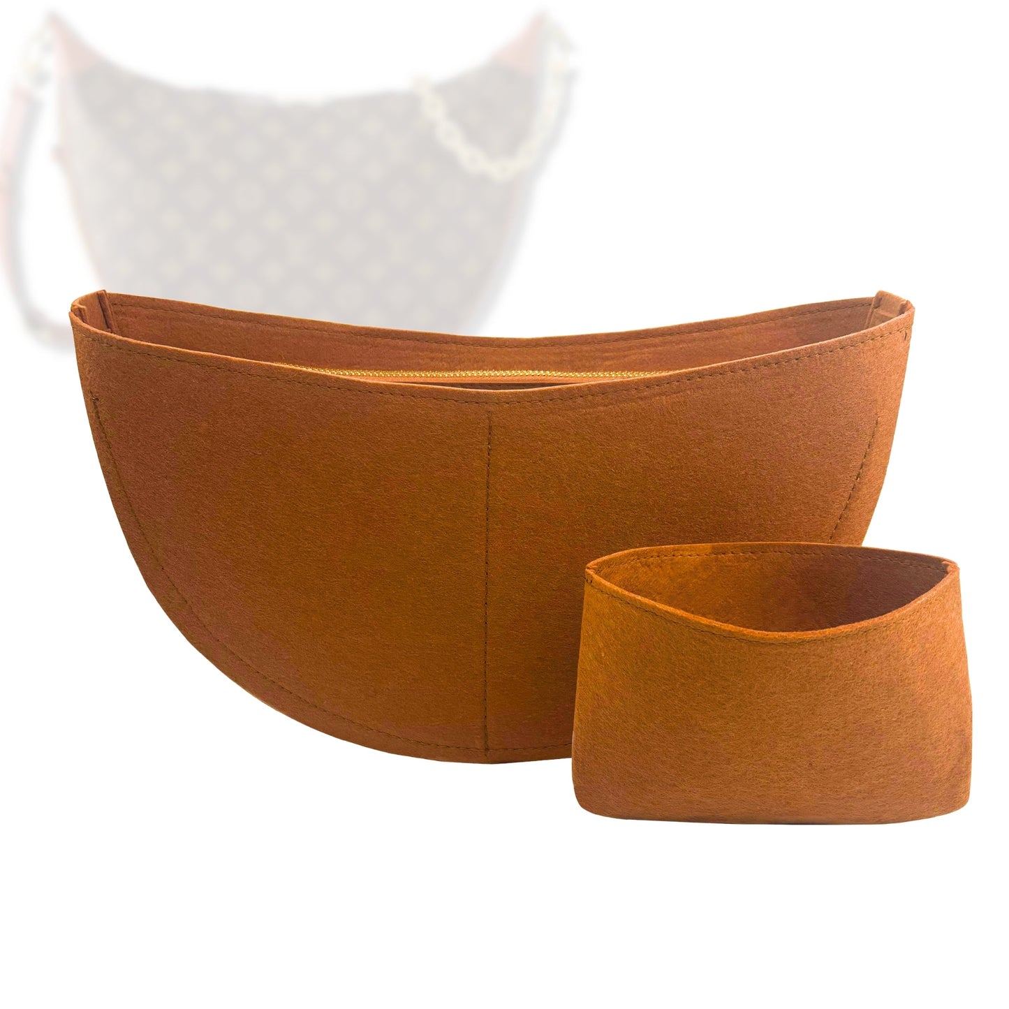 Bag Insert for (LV, Loop Hobo) Organizer Tote Purse Organiser Liner Shaper [Premium Felt Material]