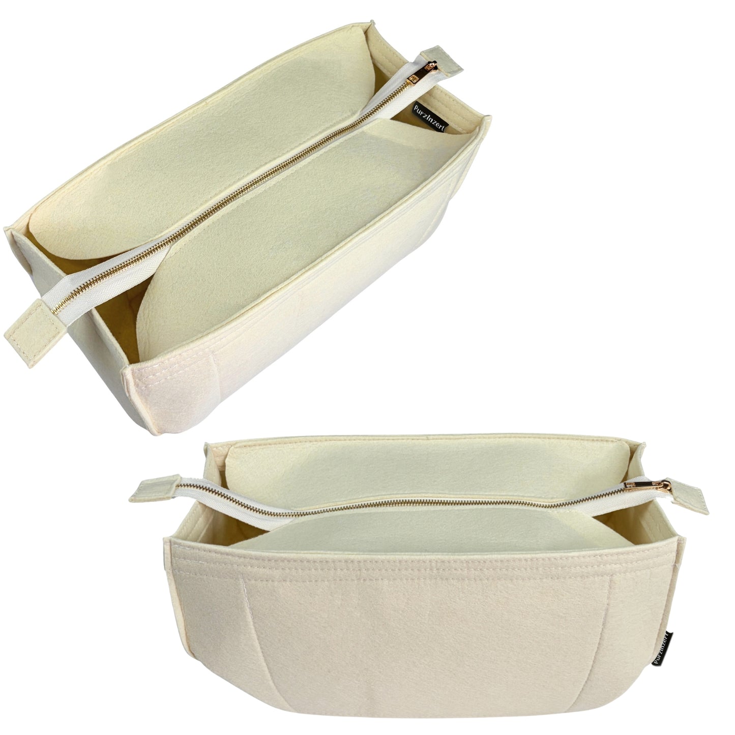 Bag Insert for (Cyme Mini) Organizer of Felt Fabric with Top Zip Cover