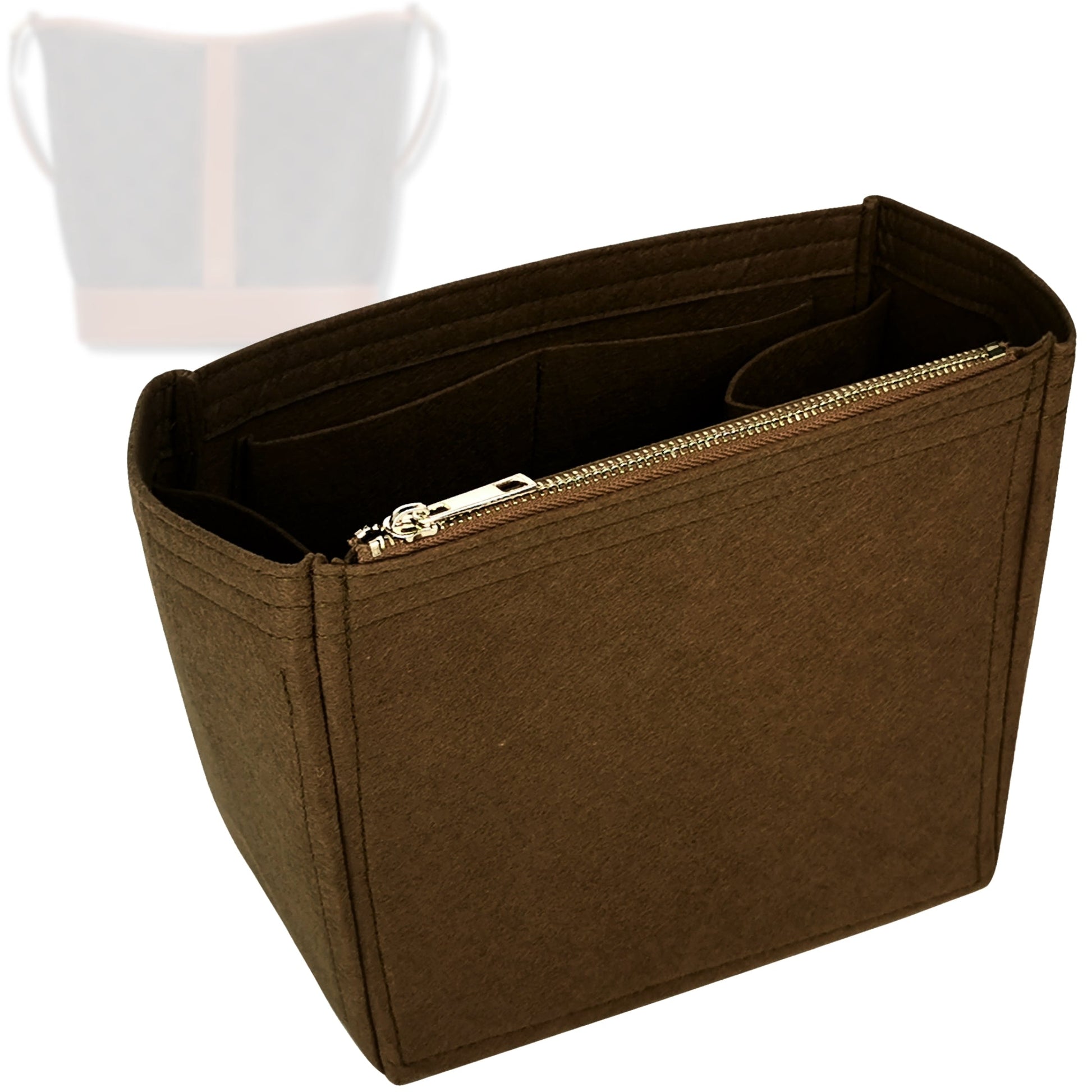 Bag Insert for (Celine, Small Bucket in Triomphe) Organizer Tote Purse Organiser Liner Shaper [Premium Felt Material]