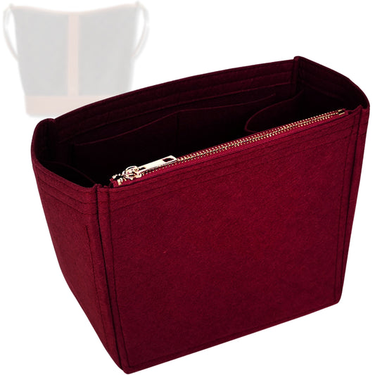 Bag Insert for (Celine, Medium Bucket in Triomphe) Organizer Tote Purse Organiser Liner Shaper [Premium Felt Material]