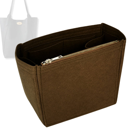 Bag Insert for (Mulberry, North South Bayswater Tote) Organizer Tote Purse Organiser Liner Shaper [Premium Felt Material]